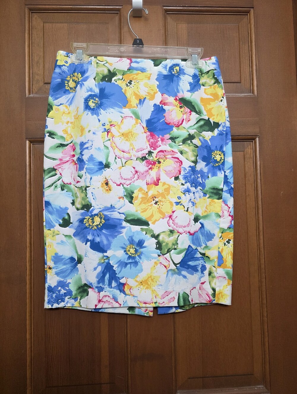 Floral Pencil Skirt in Blue, Yellow & Pink Polo RALPH LAUREN